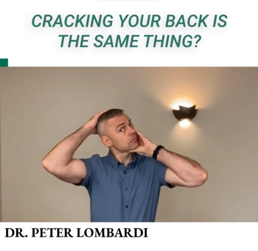 Cracking Your Back Is The Same Thing?