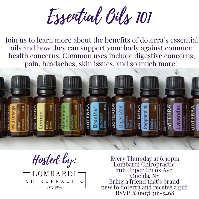 Chiropractic Oneida NY Essential Oils 101